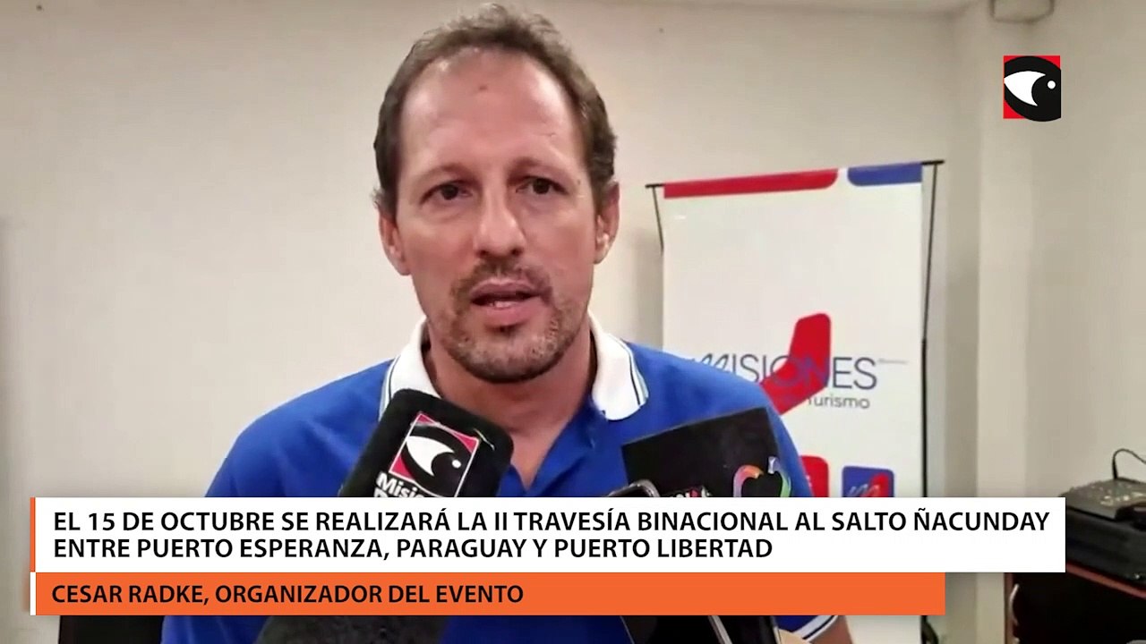 El 15 de octubre se realizará la II Travesía binacional al salto Ñacunday entre Puerto Esperanza, Paraguay y Puerto Libertad