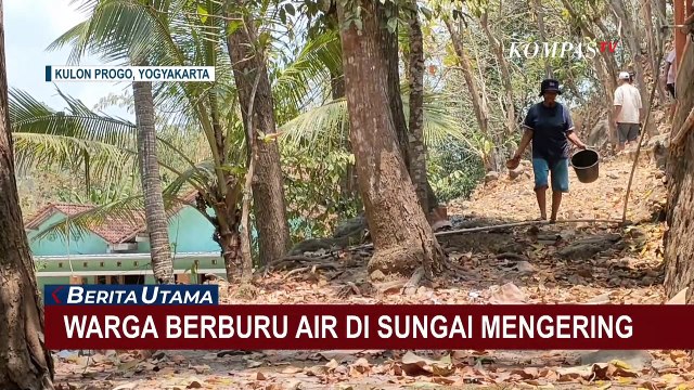 Sulitnya Air Bersih, Beginilah Perjuangan Warga Kulon Progo Cari Air di Sungai Mengering
