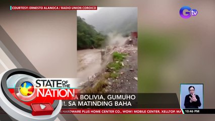 Bahay sa Bolivia, gumuho dahil sa matinding baha | SONA