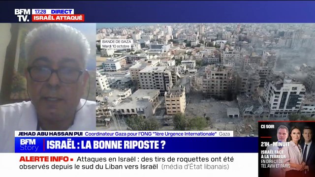 Il n'y a pas un endroit pour fuir à Gaza : Jehad Abu Hassan Pui, coordinateur à Gaza de l’ONG “1ère Urgence Internationale”, témoigne sur BFMTV