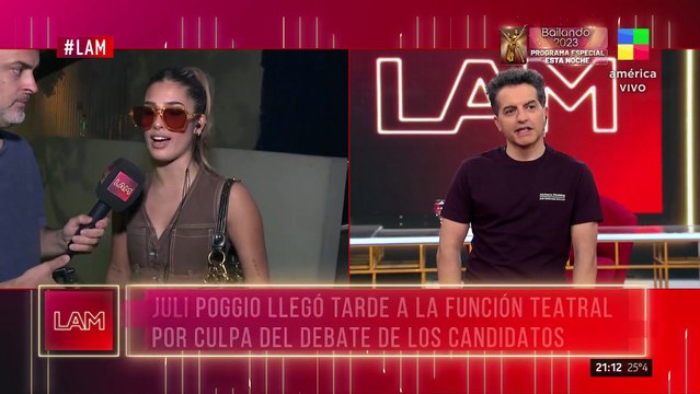 La explicación de Julieta Poggio ante su llegada tarde a Coqueluche: No fue una irresponsabilidad