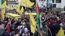 حزب الله يشيع عناصره الذي قتلوا بقصف إسرائيلي في قرية خربة سلم