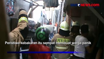 Warga Panik, Rumah 2 Lantai di Permukiman Padat Jembatan Lima Dilalap Api