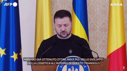 Ucraina, Zelensky a Bucarest parla di sicurezza e grano