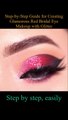 Creating Glamorous Red Bridal Eye Makeup