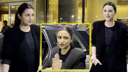 Parineeti Chopra का शादी के बाद मुंबई एअरपोर्ट पर दिखा खूबसूरत अंदाज़
