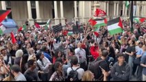 A Milano Presidio pro-palestinese contro l'occupazione israeliana