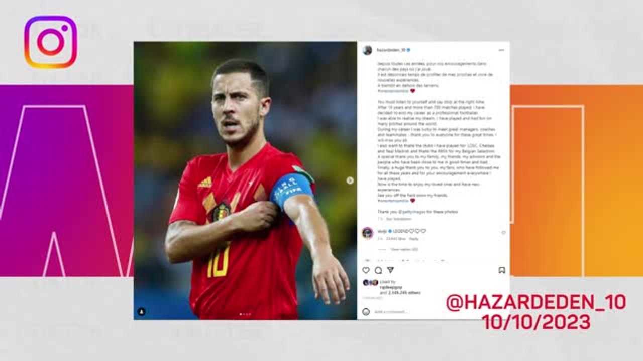 What They Said - Hazard retires from football