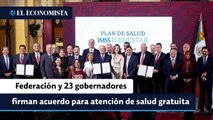 Federación y 23 gobernadores firman acuerdo para atención de salud gratuita