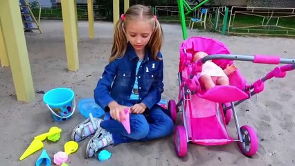 Preschool Toys Video - Funny Children's Story about Baby Doll and Ice Cream
