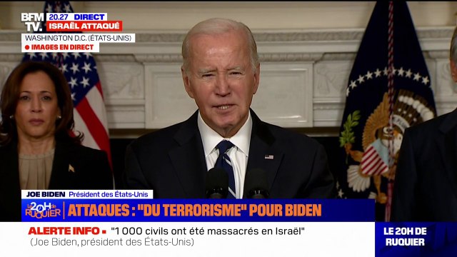 Joe Biden: Israël a le droit de répondre et le devoir de riposter à ces attaques odieuses