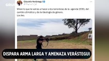 Eduardo Verástegui lanza amenazas y dispara arma larga