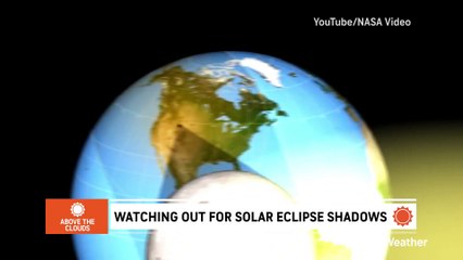 Unusual shadows during a partial solar eclipse