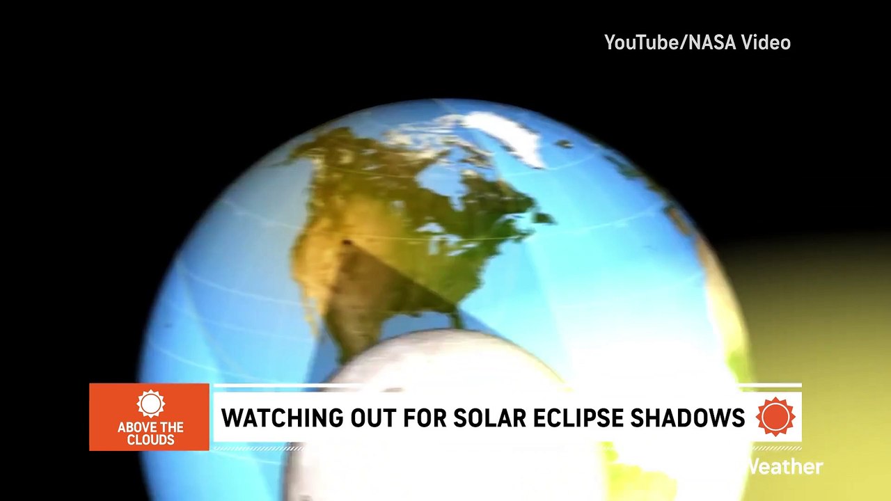 Unusual shadows during a partial solar eclipse