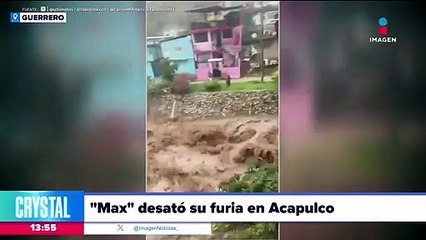 “Max” desató su furia en Acapulco