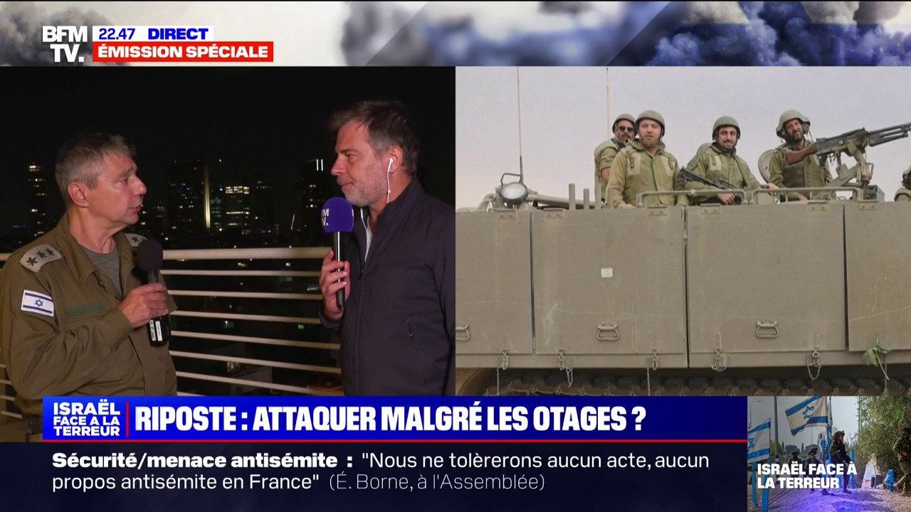 Olivier Rafowicz (colonel de réserve de l'armée israélienne): "La présence des otages est un problème d'une importance gigantesque, mais ceci ne va pas empêcher l'armée israélienne d'aboutir à l'anéantissement total du Hamas et du Jihad islamique"