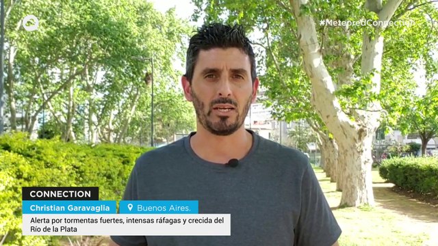Alerta por tormentas fuertes, intensas ráfagas y crecida del Río de la Plata
