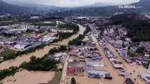 Sobe para 135 total de cidades atingidas por chuvas em Santa Catarina