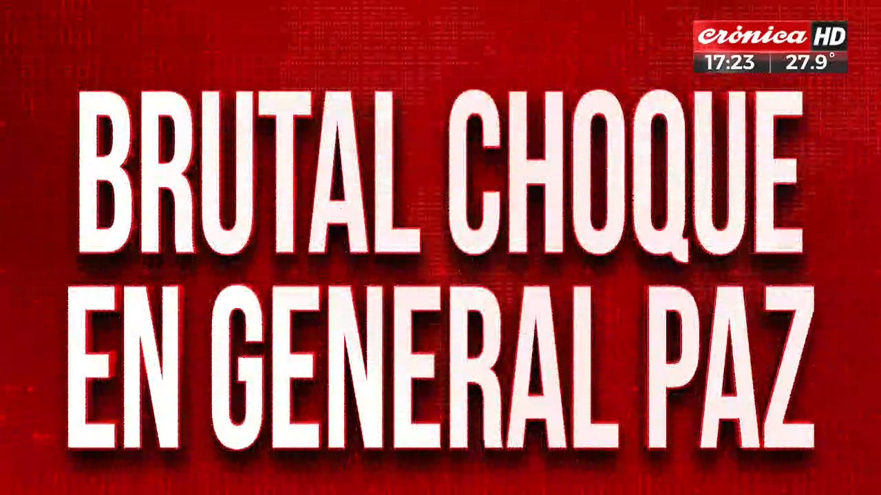 Brutal choque en General Paz: ambas manos colapsadas