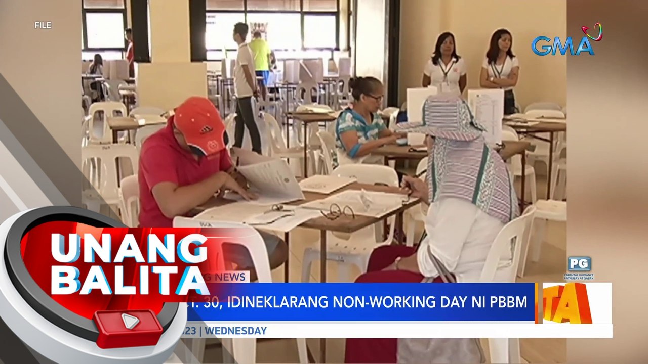 BSKE sa Oct. 30, idineklarang non-working day ni PBBM | UB