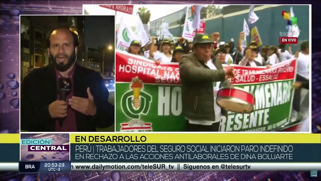 Perú: Trabajadores de la Seguridad Social se suman al paro indefinido para exigir mejoras laborales