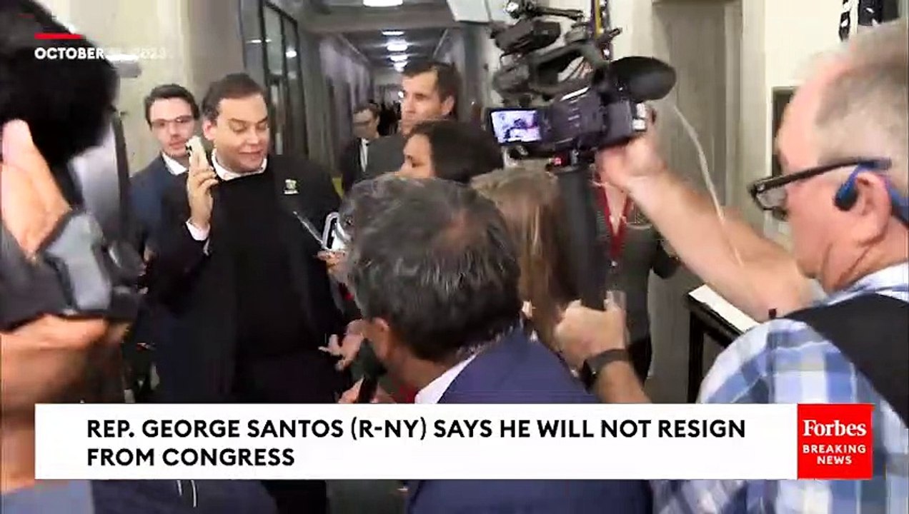 WILD MOMENT: George Santos Tries To Avoid Reporters After New Indictments, Identity Theft Charges