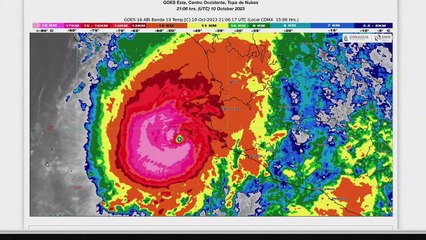 Poderoso furacão Lidia toca o solo na costa mexicana do Pacífico