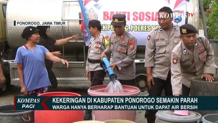 Kekeringan di Ponorogo Semakin Parah, Air Gunung dan Sumur Tak Lagi Mengeluarkan Air