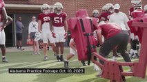 Alabama Practice Footage: Oct. 10, 2023