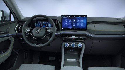 Der neue Škoda Kodiaq - Interieur - Gangwahlhebel an der Lenksäule