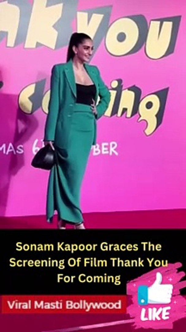 Sonam Kapoor Graces The Screening Of Film Thank You For Coming