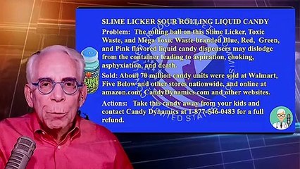 Slime Licker Sour Rolling Liquid Candy May Choke Your Child