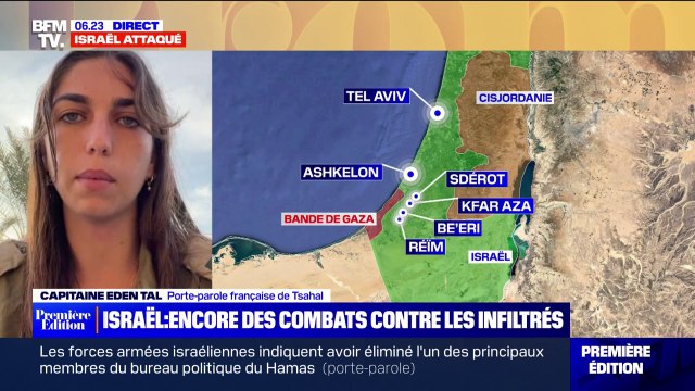 Une porte-parole française de l'armée israélienne affirme qu'il y encore des terroristes infiltrés sur leur territoire