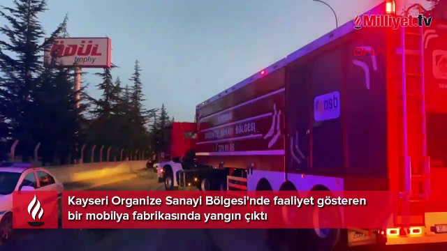 Kayseri'de büyük yangın! Alevler gökyüzünü kapladı