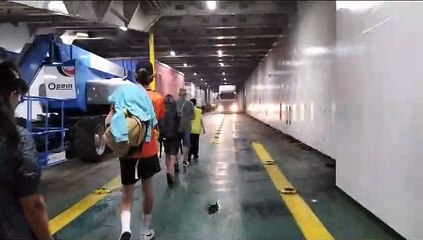 Bodega de carga del barco Volcán de Tamadaba de Naviera Armas donde murió un operario