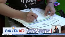 October 30 na Barangay at SK Elections, idineklarang Special Non-Working Day | BK