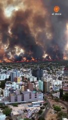 Un incendie de forêt en Argentine s'est propagé au centre-ville