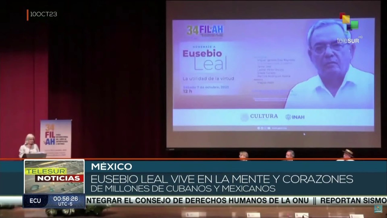 México: Feria Internacional del Libro de Antropología e Historia dedica espacio a Eusebio Leal
