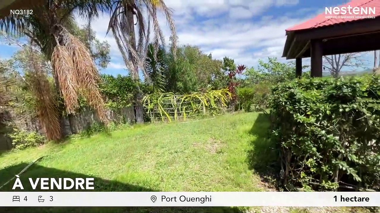 A VENDRE - PORT OUENGHI - PROPRIETE AVEC ZONE MARITIME - Agence immobilière Nouméa - Nestenn Nouvelle-Calédonie