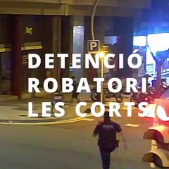Persecución policial en Les Corts en Barcelona