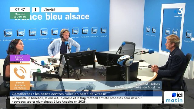 Vincent Debes, président de l'association des maires du Bas-Rhin, maire de Hoenheim
