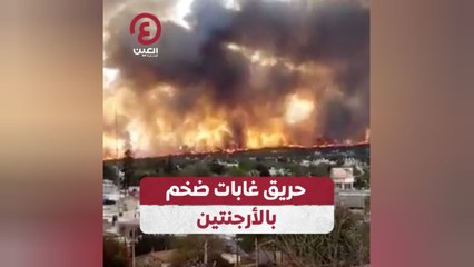 حريق غابات ضخم بالأرجنتين
