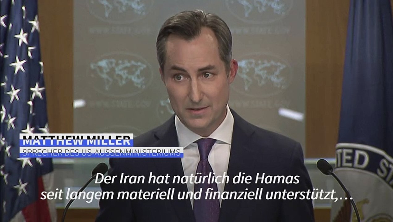 USA: Keine Hinweise auf direkte Beteiligung Irans an Hamas-Angriff