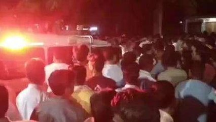 शिवपुरी: बैराड में हुई महिला की हत्या के मामले में परिजनों का थाने में हंगामा