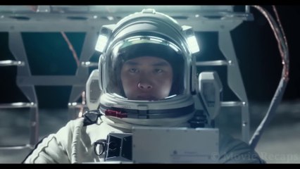 a plane crash, leaving him stranded on the moon