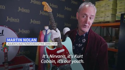 Kurt Cobain’s last guitar hits auction block in the US