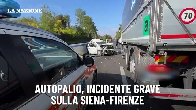 Autopalio, incidente grave sulla Siena-Firenze