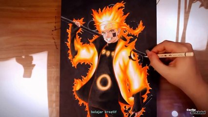 Drawing and Coloring Naruto Rikudou Sennin Mode