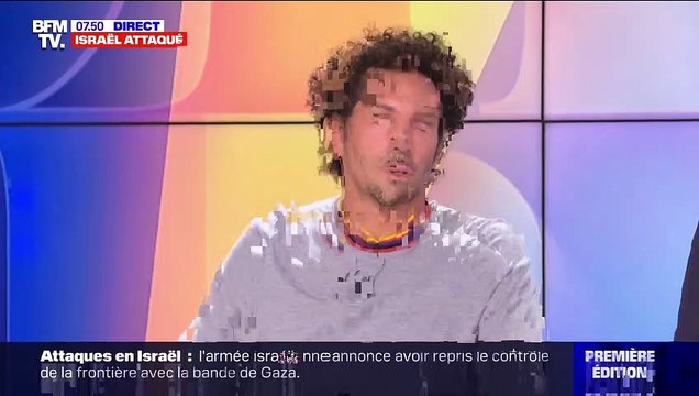 Je pleure tous les jours depuis samedi : Tomer Sisley très ému à l'évocation des événements en Israël sur BFMTV