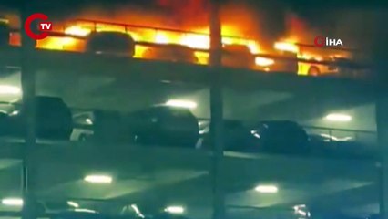 İngiltere'deki Luton Havaalanı'nda yangın Tüm uçuşlar durduruldu